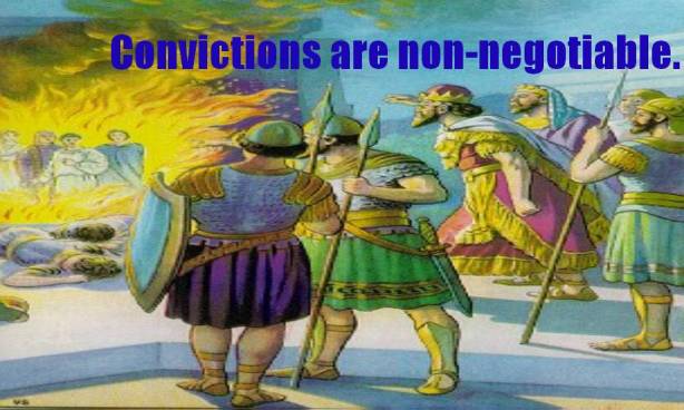 Convictions are Non-Negotiable