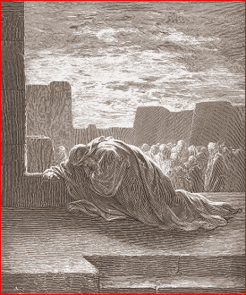 ezra weeps before the Lord God