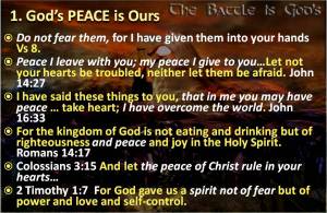 Gods Peace is Ours
