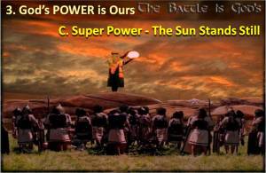 Gods Super Power Sun Stands Still
