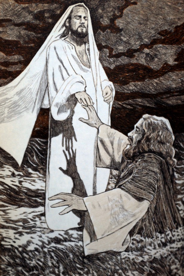 Jesus saves Peter melton