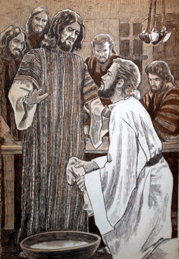 Jesus washes peter melton