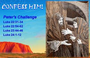 Peter Denies knowing Jesus