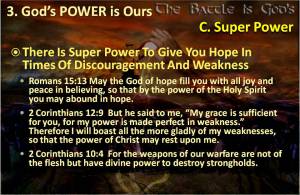 Power for Hope in Times of Discouragement