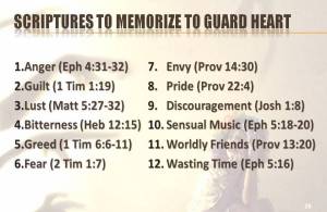 Scriptures Guard Your Heart