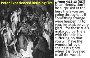 Peter knew refining fire