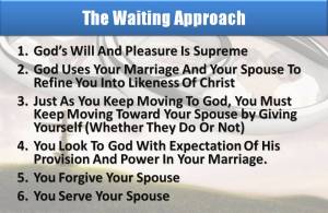 Waiting Approach to Marriage Waiting Approach to Marriage