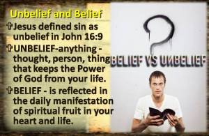 Unbelief and Belief