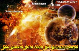 God acts from His Righteousness