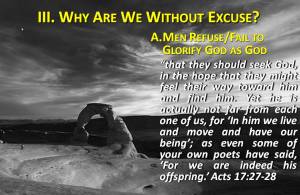 Refuse to Honor God as God