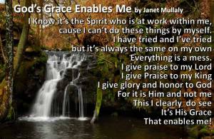 Gods Grace Enables Me