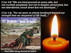 Paul struck down but not destroyed