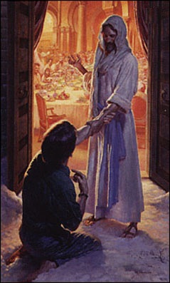 Jesus reaches out for the Lame the Lost the Forgotten to come and Dine