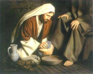 Jesus washes Disciples feet