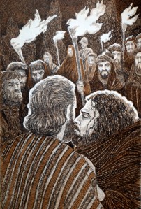 judas betrays jesus melton