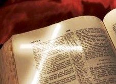 bible cross light