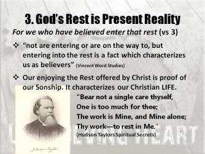 Gods rest is present reality