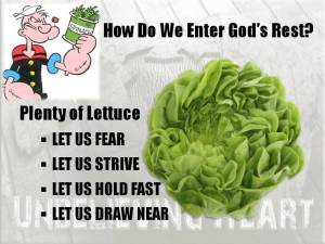 Plenty of Lettuce to enter Gods Rest